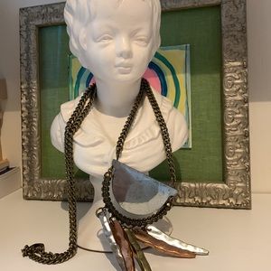 Heidi Klum Tricolor Metal Necklace